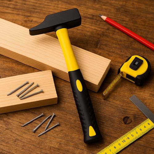 Marteau De Menuisier Rivoir 34 Cm – 800 G Manche Ergonomique Jaune Et Noir