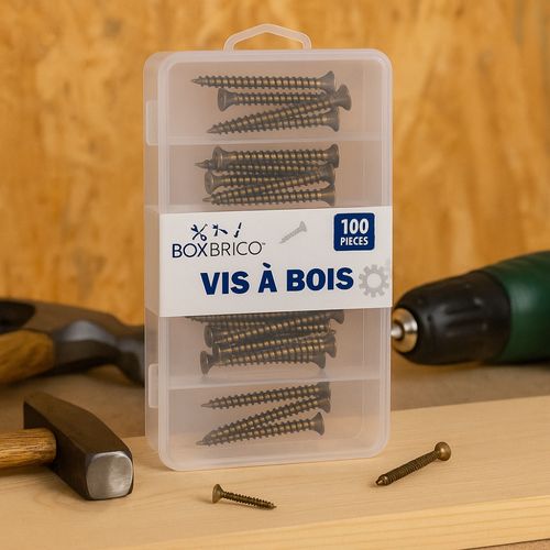 Vis à bois de charpente à tête fraisée TX pour constructions en bois
