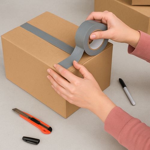 Ruban Adhésif Américain Toilé Gris 50 Mm X 50 M – Réparation et Étanchéité Résistante