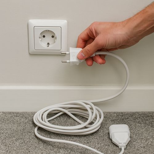 Rallonge Électrique Blanche 5m – 1380w, 220v-240v