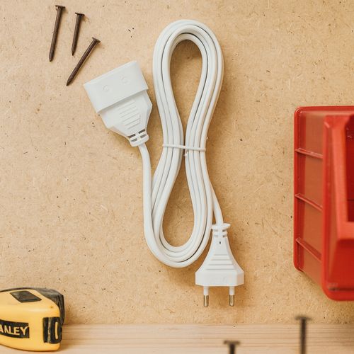 Rallonge Électrique Blanche 5m – 1380w, 220v-240v