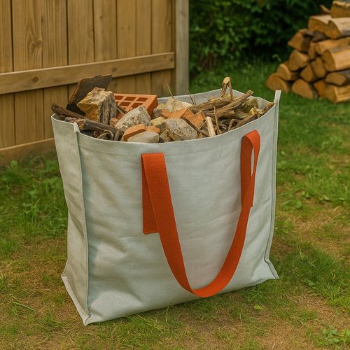 Pack De 2 Sacs à Gravats Résistants 50 Kg – Polypropylène Réutilisable Pour Déchets De Chantier
