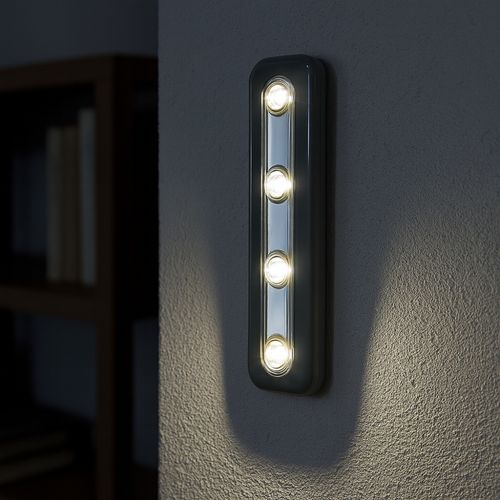 Lampe Poussoir LED 18cm – Lumière Sans Fil Pour Placard Et Escalier