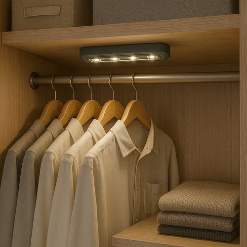 Lampe Poussoir LED 18cm – Lumière Sans Fil Pour Placard Et Escalier