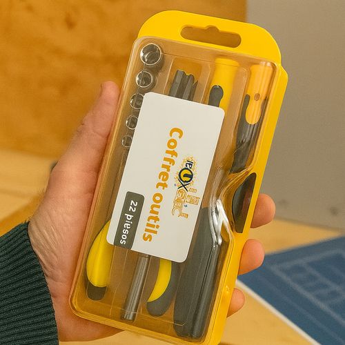 Mini Coffret Outils 22 Pièces – Tournevis, Pince, Douilles et Embouts Pour Bricolage Maison