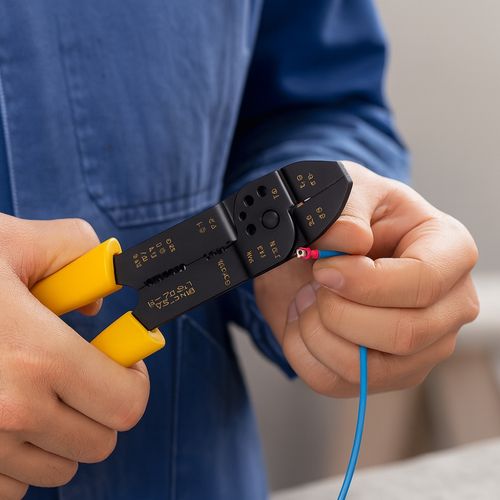 Pince à Dénuder Multifonctions 5 En 1 – Dénuder, Couper, Sertir, Mesurer et Couper Boulons