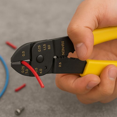 Pince à Dénuder Multifonctions 5 En 1 – Dénuder, Couper, Sertir, Mesurer et Couper Boulons