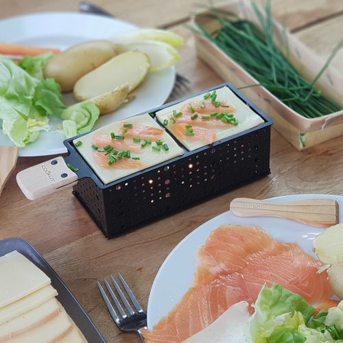 Raclette à La Bougie Pour 2 Noir