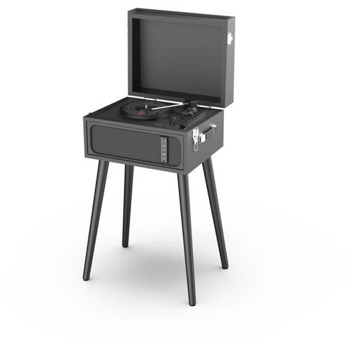 Platine Vinyle Sur Pieds Ryght Alto - Noir - Enceinte Bluetooth Intégrée