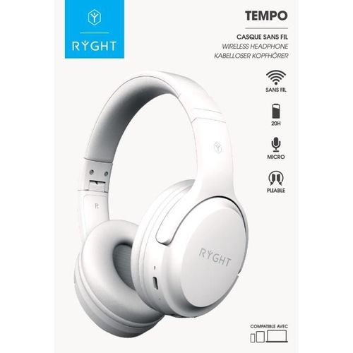 Casque Sans Fil - Tempo - Blanc Nacré