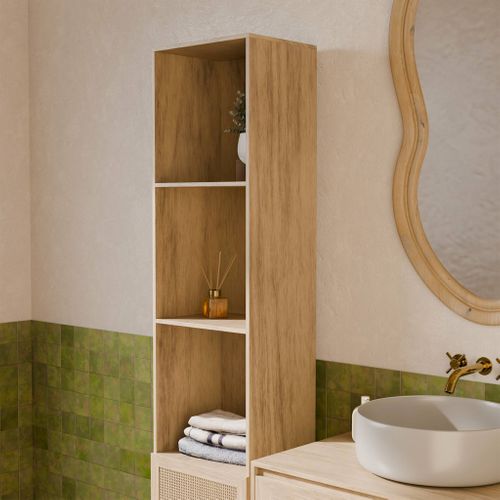 Colonne De Rangement Pour Salle De Bain. Bohème. L 35 X P 25 X H 167cm