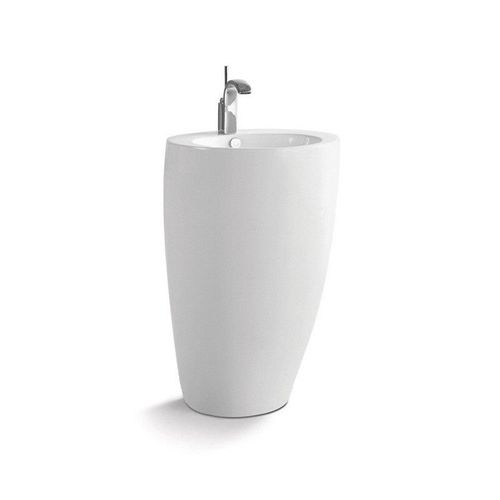 Lavabo Colonne En Céramique Blanche 52x85x53cm