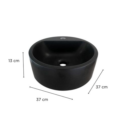 Vasque Ronde à Poser En Résine 37 Cm Nori