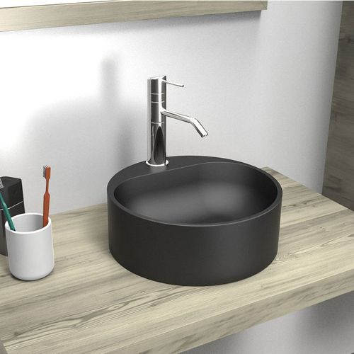 Vasque Ronde à Poser En Résine 37 Cm Nori