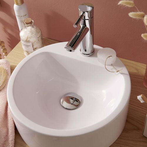 Vasque Ronde à Poser En Résine 37 Cm Nori