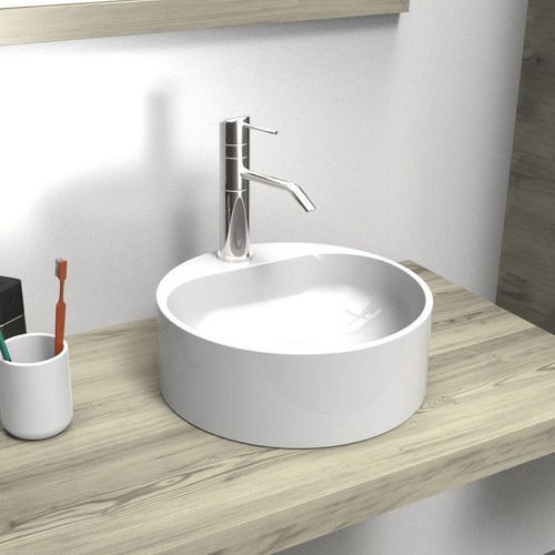 Vasque Ronde à Poser En Résine 37 Cm Nori