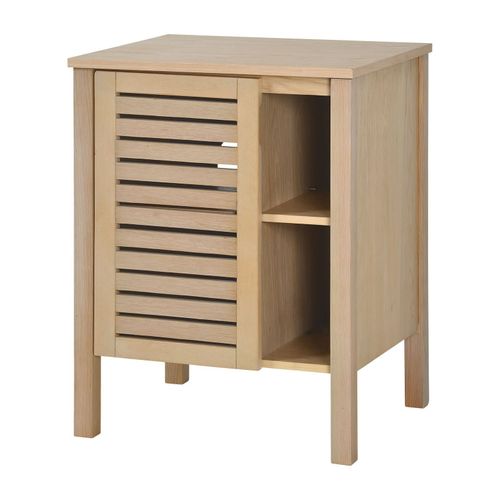 Meuble Simple Vasque Talix Sur Pieds En Chêne Naturel 60 Cm
