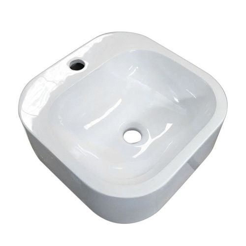 Vasque Ovale à Poser En Résine 37 Cm Sian Blanche