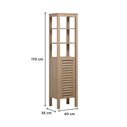 Colonne De Salle De Bain Talix Sur Pieds En Chêne 170 Cm