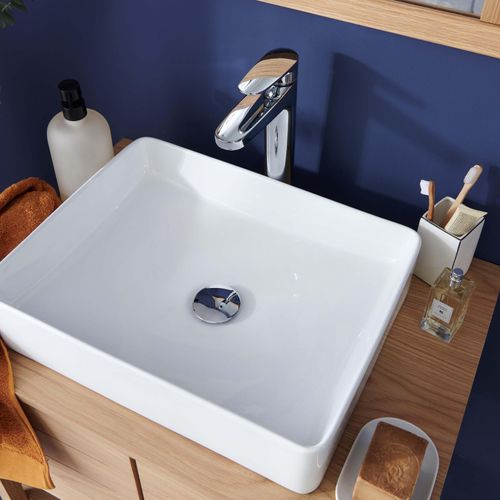 Vasque à Poser Rectangle En Céramique 47x36cm