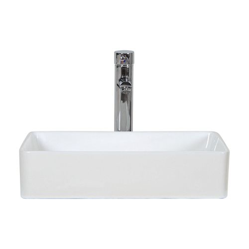Vasque à Poser Rectangle En Céramique 47x36cm