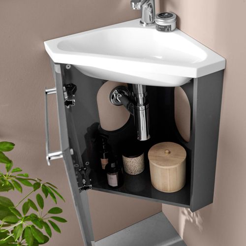 Meuble Lave-mains D'angle Skino