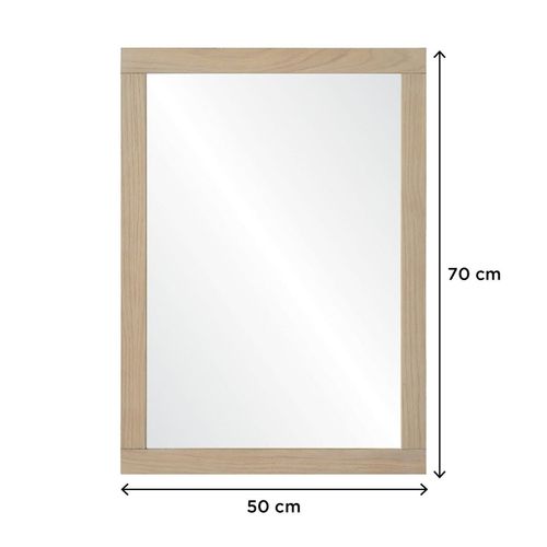 Meuble De Salle De Bain Chêne 120 Cm + Colonne De Rangement Chêne 145 Cm Atoll + 2 Miroirs