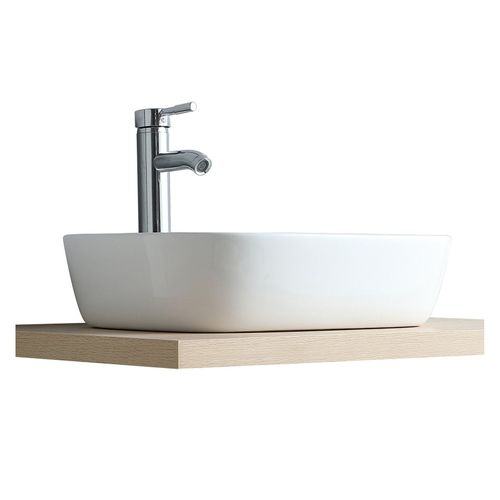 Vasque Ovale à Poser En Céramique 48 X 37 Cm Diego