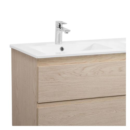 Meuble Double Vasque Sorrento Suspendu Avec Plan Vasque En Céramique 120cm