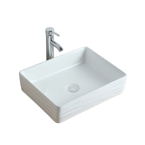 Vasque à Poser Rectangulaire Serena En Céramique 47x36cm
