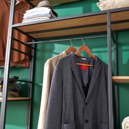 Ensemble De Portants Vêtements Bois Et Métal Ashton - Lot De 2