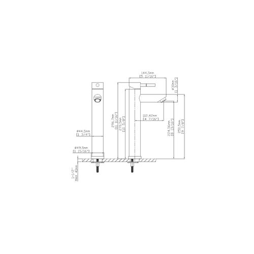 Robinet Bec Haut Mitigeur H29.7cm Grifo