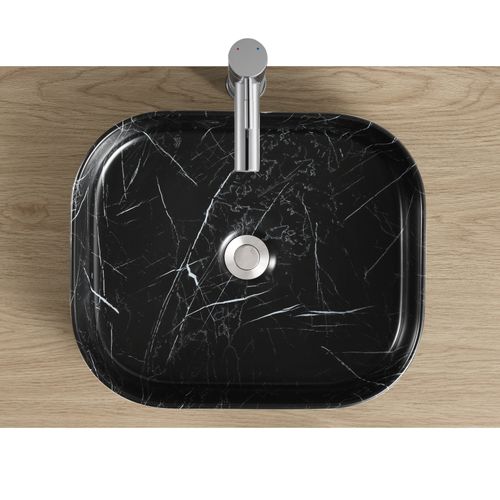 Vasque à Poser Rectangle Naya En Céramique 45x38cm