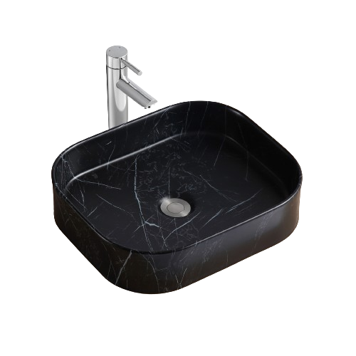 Vasque à Poser Rectangle Naya En Céramique 45x38cm