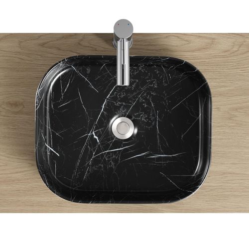 Vasque à Poser Rectangle Naya En Céramique 45x38cm