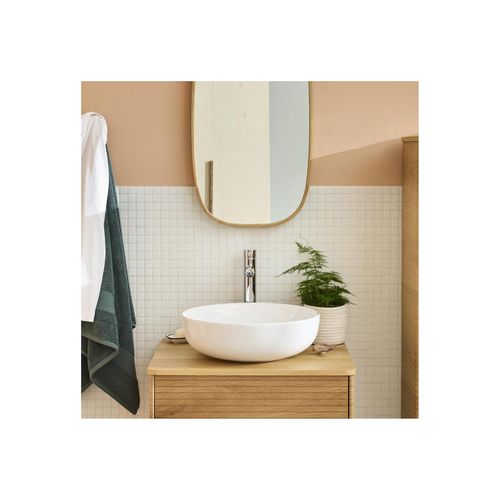 Vasque à Poser Ronde En Céramique Blanche 42cm