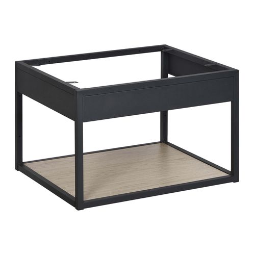 Meuble De Salle De Bain En Métal Et Bois Avec Plan 60 Cm Will