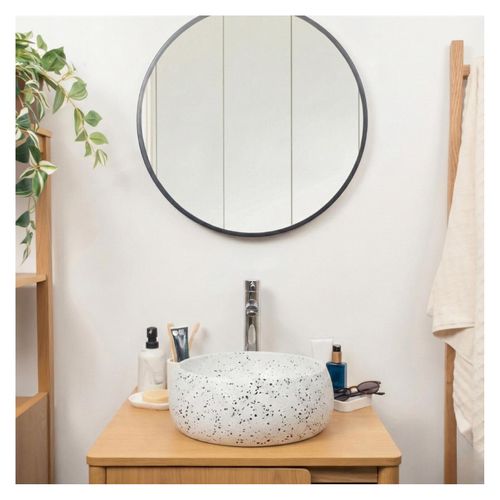 Vasque à Poser Zoli Ronde En Terrazzo 40cm