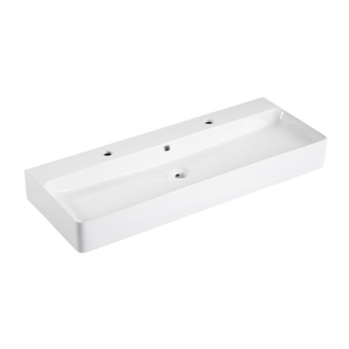 Vasque à Suspendre Salina Rectangulaire En Céramique 110x42cm