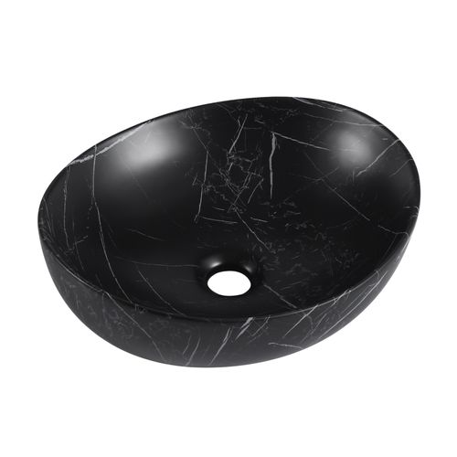 Vasque à Poser Ovale En Céramique 42x37cm Anna