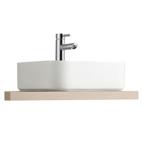 Vasque à Poser Rectangulaire Kali En Céramique Blanche 36cm