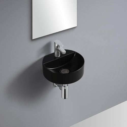 Vasque Lave-mains à Suspendre Ronde En Céramique