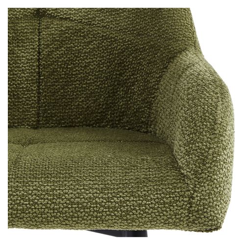 Lea-fauteuil De Bar En Tissu Ikon Olive (x2)