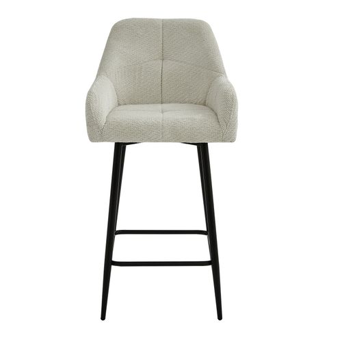 Lea-fauteuil De Bar En Tissu Ikon Coloris Lin (x2)