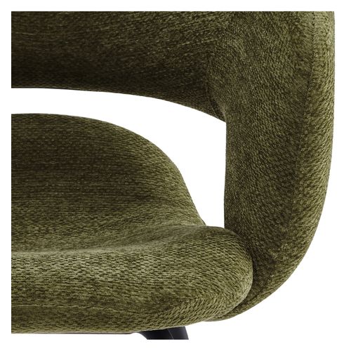 Travis-fauteuil De Table En Tissu Luxury Kaki