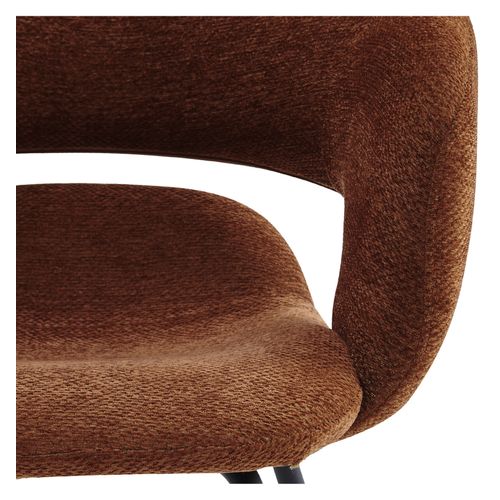 Travis-fauteuil De Table En Tissu Luxury Terracotta