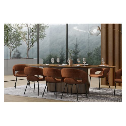 Travis-fauteuil De Table En Tissu Luxury Terracotta