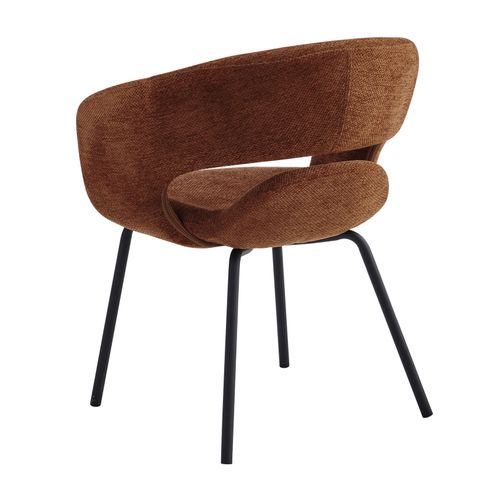 Travis-fauteuil De Table En Tissu Luxury Terracotta