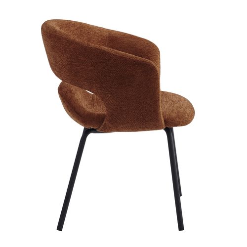 Travis-fauteuil De Table En Tissu Luxury Terracotta