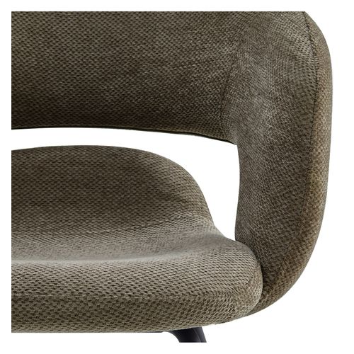 Travis-fauteuil De Table En Tissu Luxury Taupe